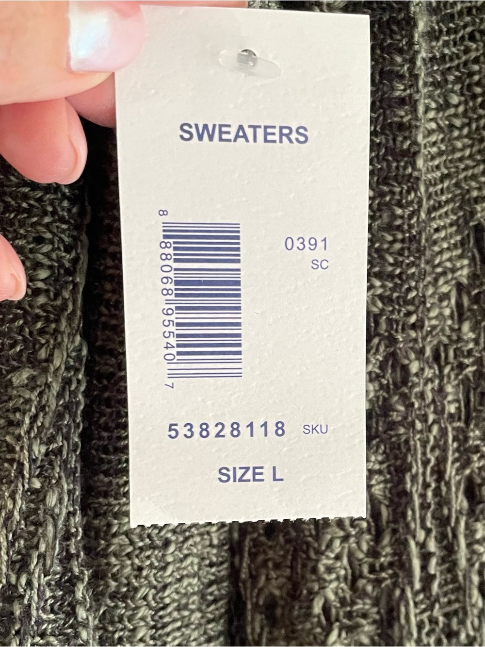 🔥NWT Great Northwest Indigo Cascading Cardigan Sweater Pine Green Size Large - Picture 8 of 9
